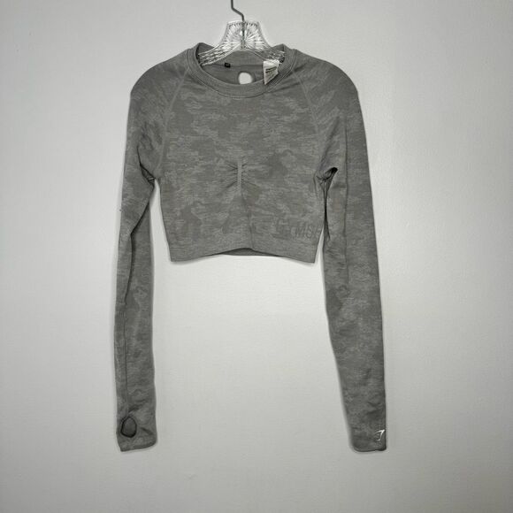Gymshark gray cropped top size medium - Picture 1 of 10